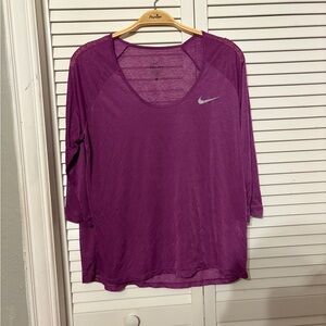 Nike Women's Long Sleeve Purple Tee